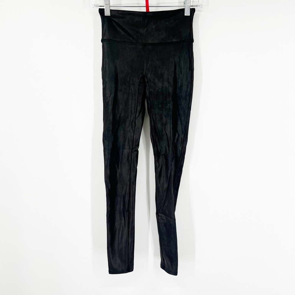 Spanx Faux Leather Black Leggings